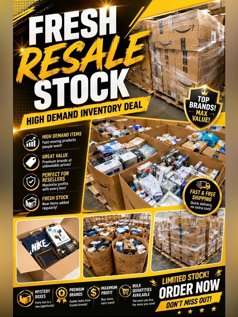Fresh Resale Stock - Mixed Assortment of household goods & small appliances!